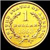 Image 2 : 1853 Rare Gold Dollar CLOSELY UNCIRCULATED