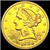 Image 1 : 1880 $5 Gold Half Eagle NEARLY UNCIRCULATED