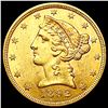 Image 1 : 1892 $5 Gold Half Eagle UNCIRCULATED