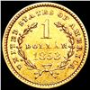 Image 2 : 1853 Rare Gold Dollar CLOSELY UNCIRCULATED