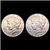 Image 1 : [2] 1935 Peace Silver Dollars CLOSELY UNCIRCULATED