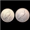 Image 2 : [2] 1935 Peace Silver Dollars CLOSELY UNCIRCULATED