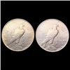 Image 2 : [2] 1927-D Peace Silver Dollars CLOSELY UNCIRCULAT