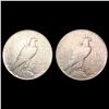 Image 2 : [2] 1928-S Peace Silver Dollars CLOSELY UNCIRCULAT