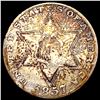 Image 1 : 1857 Silver Three Cent LIGHTLY CIRCULATED