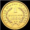 Image 2 : 1854 Rare Gold Dollar CLOSELY UNCIRCULATED