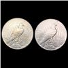 Image 2 : [2] 1927 Peace Silver Dollars CLOSELY UNCIRCULATED