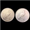 Image 2 : [2] 1927-D Peace Silver Dollars CLOSELY UNCIRCULAT