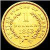 Image 2 : 1853 Rare Gold Dollar CLOSELY UNCIRCULATED