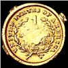 Image 2 : 1854 Rare Gold Dollar NICELY CIRCULATED