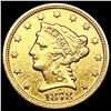 Image 1 : 1878 $2.50 Gold Quarter Eagle CLOSELY UNCIRCULATED