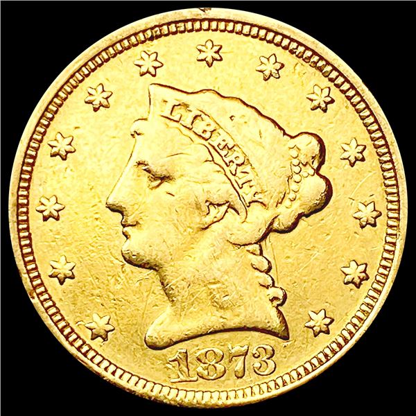 1873 $2.50 Gold Quarter Eagle LIGHTLY CIRCULATED