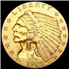 Image 1 : 1915 $2.50 Gold Quarter Eagle CLOSELY UNCIRCULATED