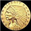 Image 1 : 1914-D $2.50 Gold Quarter Eagle CLOSELY UNCIRCULAT