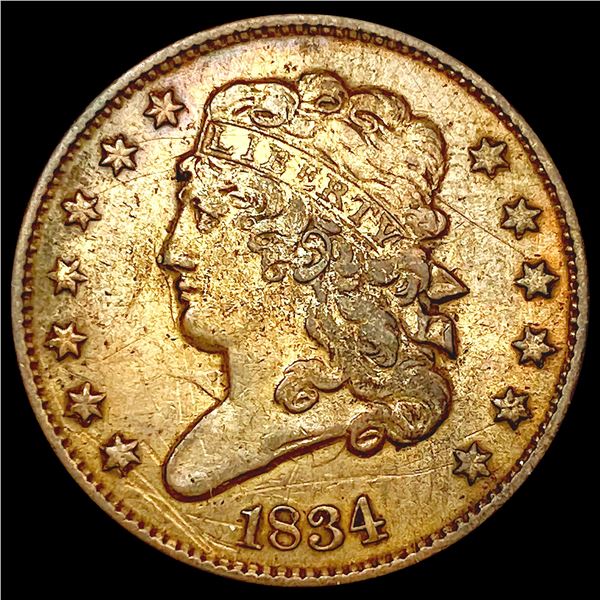 1834 Classic Head Half Cent LIGHTLY CIRCULATED