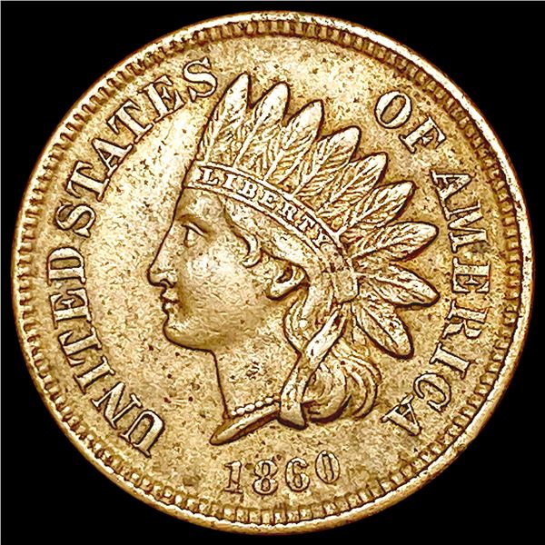 1860 Indian Head Cent CHOICE AU