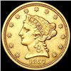 Image 1 : 1857 $2.50 Gold Quarter Eagle CLOSELY UNCIRCULATED