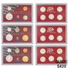 Image 1 : 1999-2000 US Silver Proof Mint Sets [29 Coins]