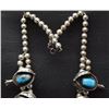 Image 2 : NAVAJO INDIAN SILVER SQUASH BLOSSOM NECKLACE