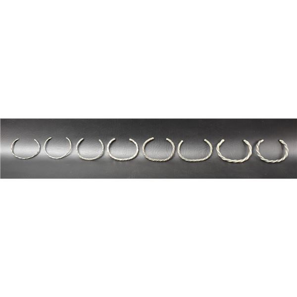 NAVAJO INDIAN SILVER BRACELETS