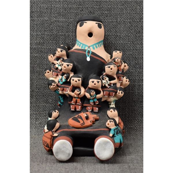 SANTO DOMINGO INDIAN POTTERY STORY TELLER BY GARY TENORIO