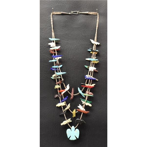 PUEBLO INDIAN FETISH NECKLACE