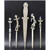 Image 1 : FIVE NAVAJO INDIAN SILVER LETTER OPENERS