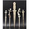Image 2 : FIVE NAVAJO INDIAN SILVER LETTER OPENERS