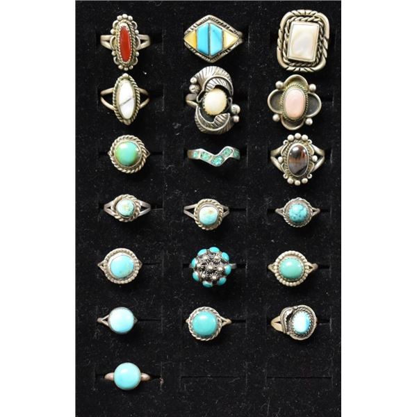 NAVAJO INDIAN SILVER RINGS