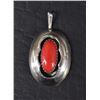 Image 2 : NAVAJO INDIAN SILVER EARRINGS AND PENDANT