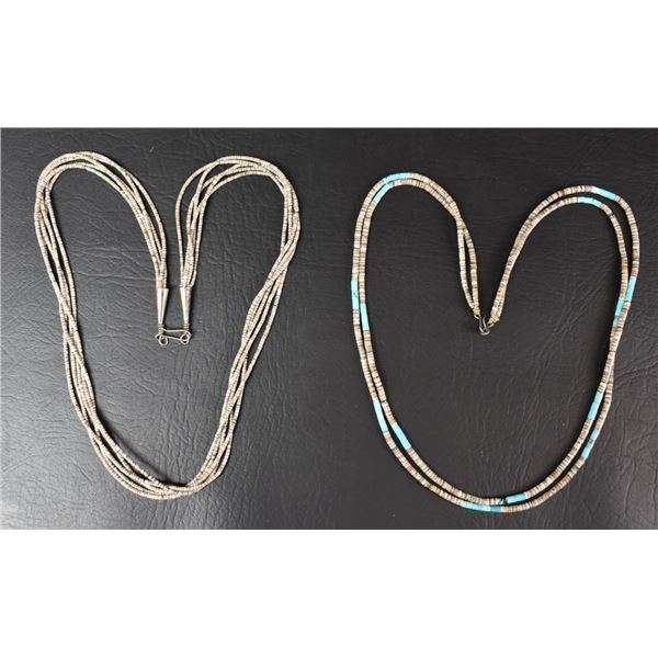 TWO NAVAJO NECKLACES