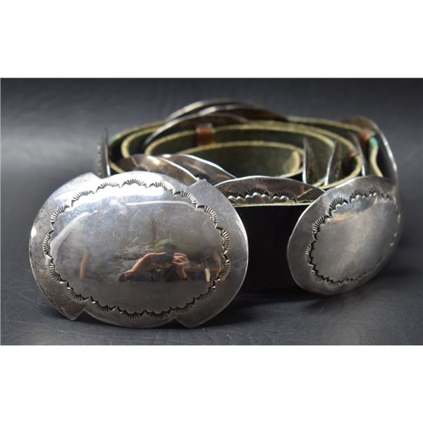 NAVAJO INDIAN CONCHO BELT BY MARY RITA PADILLA
