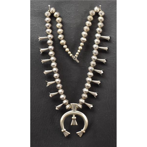 NAVAJO INDIAN SQUASH BLOSSOM NECKLACE