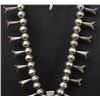 Image 8 : NAVAJO INDIAN SQUASH BLOSSOM NECKLACE
