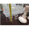 Image 8 : Multiple Stemmed Glasses, 3 Candles in Holders, Shell & Misc Décor