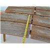 Image 8 : Qty 2 Wooden Plank Benches 48"x17"x17"H (each)