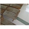 Image 8 : Qty 3 Wooden Plank Benches 63"x17"x17"H (each)