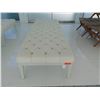 Image 2 : Tufted Upholstered Bench w/ Metal Base 88" x 29" x 17" H