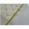 Image 8 : Tufted Upholstered Bench w/ Metal Base 88" x 29" x 17" H