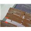 Image 8 : Qty 2 Wooden Plank Benches 63"x17"x17"H (each)