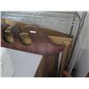 Image 8 : Contents of Closet: Cross Shelving Units, Ladders, Folding Chair, Waste Can, etc