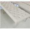 Image 2 : Tufted Upholstered Bench w/ Metal Base 88" x 29" x 17" H