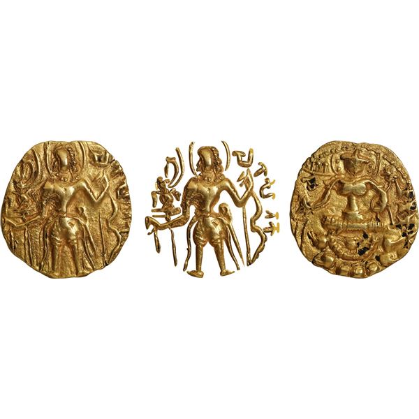 Purugupta Gold Heavy Dinar Coin of Guptas of Archer type.