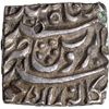 Image 2 : AKbar Bangala Mint Silver Square Rupee AH 1010 Kaab-e-Roushan Couplet Coin.
