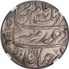 Image 1 : Top pop Grade by NGC as MS63 Aurangzeb Alamgir of Itawa Mint Silver Rupee Coin with Hijri year 1107 