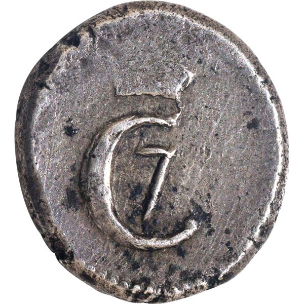 Indo-Danish Tranquebar Christian VII Silver Royalin 1770 AD Issuer Danish Royal Colony Coin.