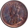 Image 2 : Rare Date 1911 Bronze One Quarter Anna Coin of King George V of Calcutta Mint.