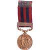 Image 2 : Extremely Rare Victoria Queen of 1888 of India General Service Bronze Medal.