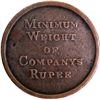 Image 1 : Copper Token of East India Company Rupee Weight.