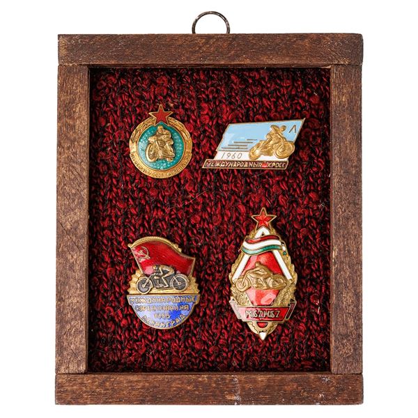 Framed Collection of 4 Badges